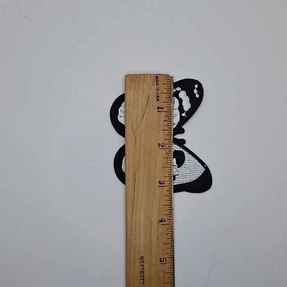 Skull butterfly patch iron on wearable art accessory - Picture 4 of 4